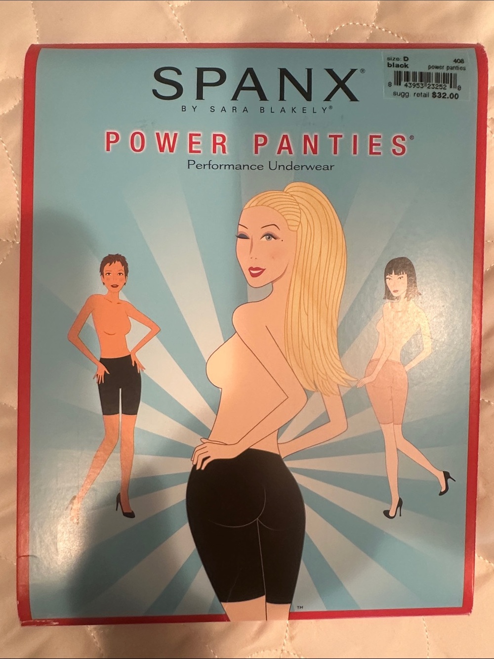 SPANX Power Panties Performance Underwear - Black